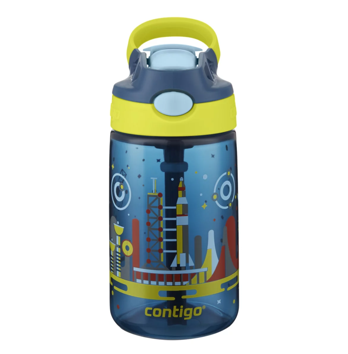 Contigo Easy clean AUTOSPOUT™ Kids Water Bottle, 420 ml (Nautical Space)